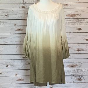 BY TOGETHER OMBRÉ OFF-THE-SHOULDER DRESS